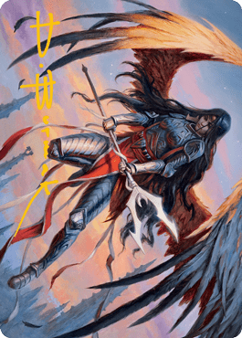 Liesa, Forgotten Archangel Art Card (Gold-Stamped Signature) [Innistrad: Midnight Hunt Art Series] MTG Single Magic: The Gathering  | Multizone: Comics And Games
