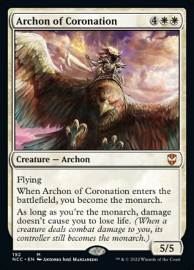 Archon of Coronation [Streets of New Capenna Commander] MTG Single Magic: The Gathering  | Multizone: Comics And Games