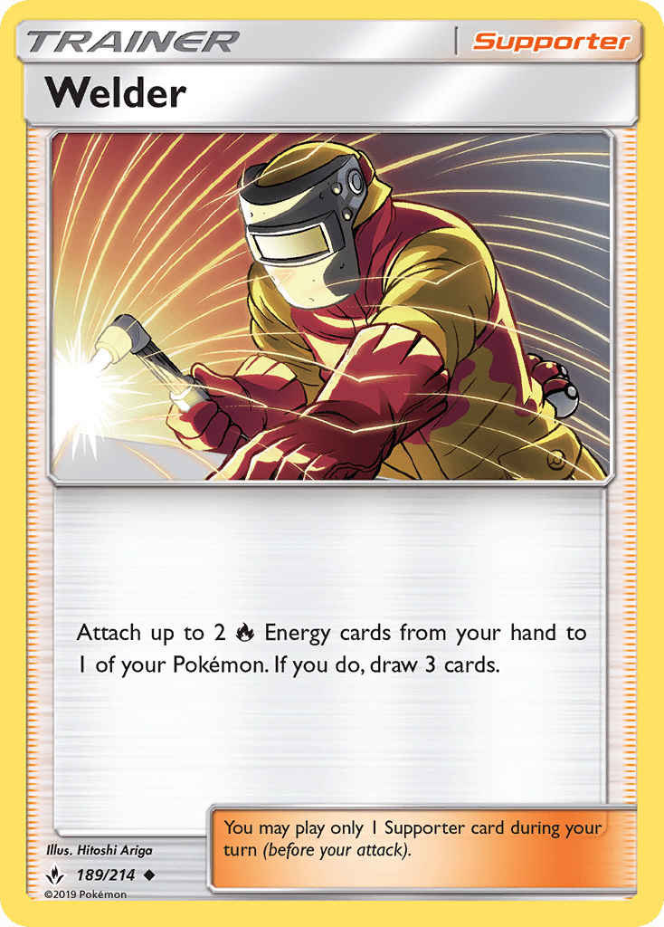 Welder (189/214) [Sun & Moon: Unbroken Bonds] Pokemon Single Pokémon  | Multizone: Comics And Games