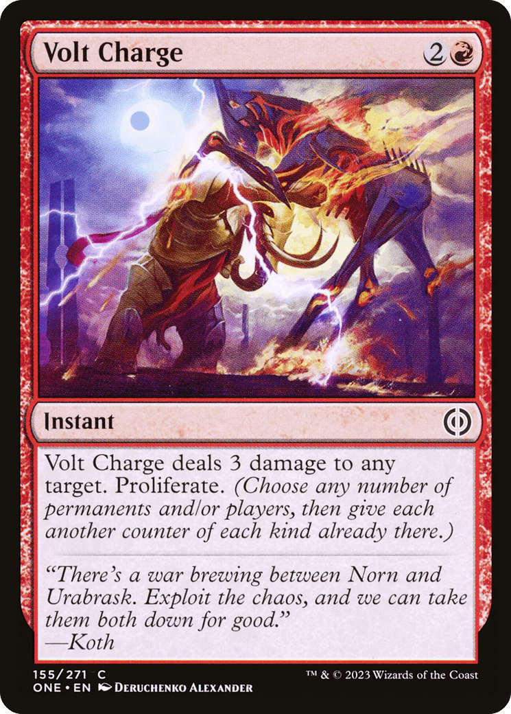 Volt Charge [Phyrexia: All Will Be One] MTG Single Magic: The Gathering  | Multizone: Comics And Games