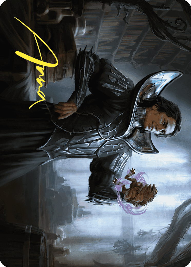 Spiteful Hexmage Art Card (Gold-Stamped Signature) [Wilds of Eldraine Art Series] MTG Single Magic: The Gathering  | Multizone: Comics And Games