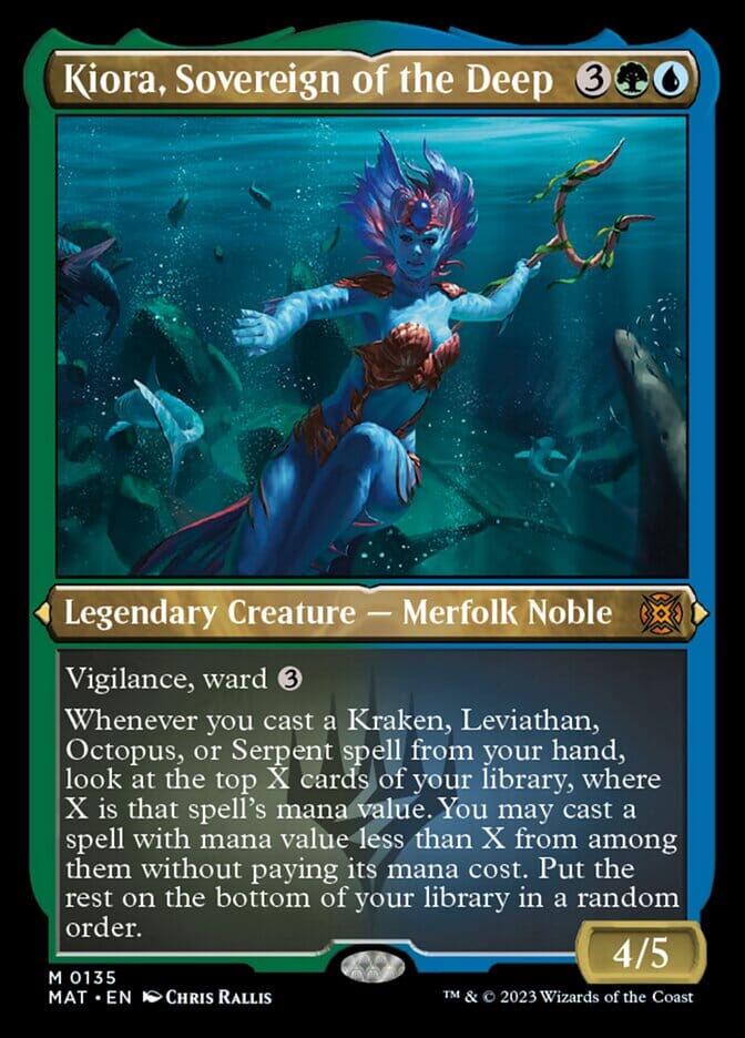 Kiora, Sovereign of the Deep (Foil Etched) [March of the Machine: The Aftermath] MTG Single Magic: The Gathering  | Multizone: Comics And Games