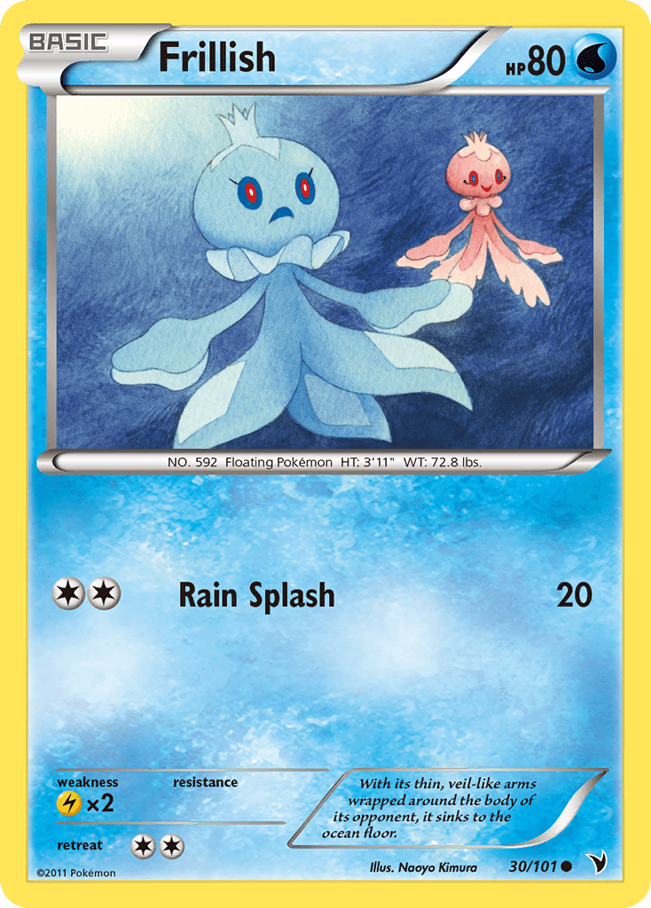Frillish (30/101) [Black & White: Noble Victories] Pokemon Single Pokémon  | Multizone: Comics And Games