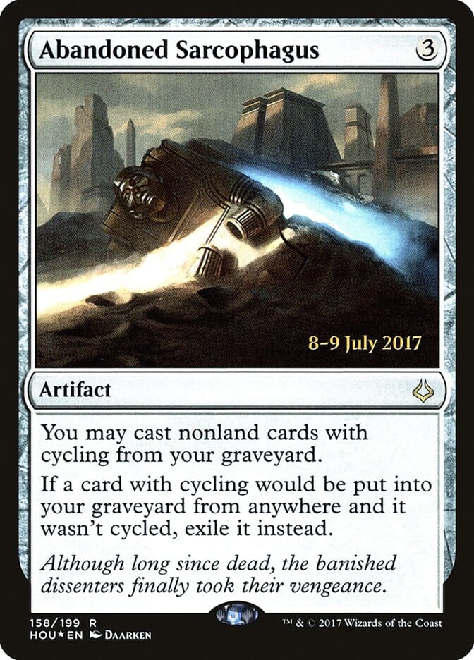Abandoned Sarcophagus [Hour of Devastation Prerelease Promos] MTG Single Magic: The Gathering  | Multizone: Comics And Games