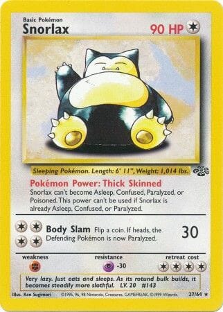 Snorlax (27/64) [Jungle Unlimited] Pokemon Single Pokémon  | Multizone: Comics And Games