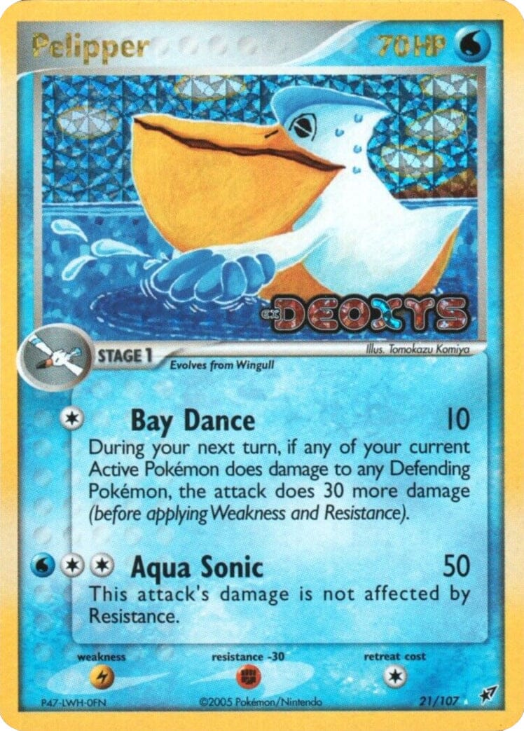 Pelipper (21/107) (Stamped) [EX: Deoxys] Pokemon Single Pokémon  | Multizone: Comics And Games