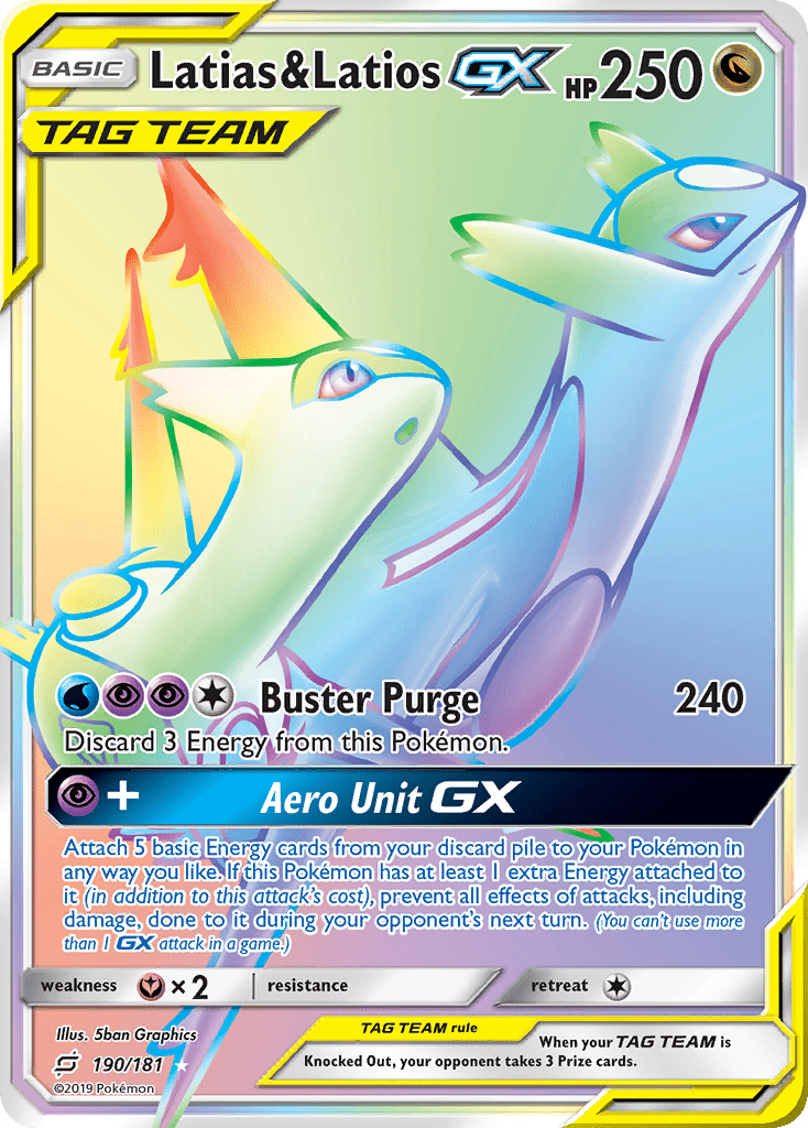 Latias & Latios GX (190/181) [Sun & Moon: Team Up] Pokemon Single Pokémon  | Multizone: Comics And Games