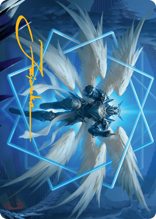 Vertex Paladin Art Card (Gold-Stamped Signature) [March of the Machine Art Series] MTG Single Magic: The Gathering  | Multizone: Comics And Games