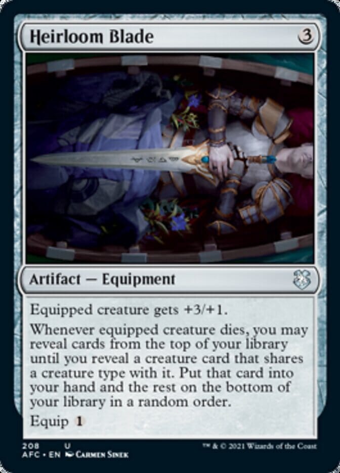 Heirloom Blade [Dungeons & Dragons: Adventures in the Forgotten Realms Commander] MTG Single Magic: The Gathering  | Multizone: Comics And Games