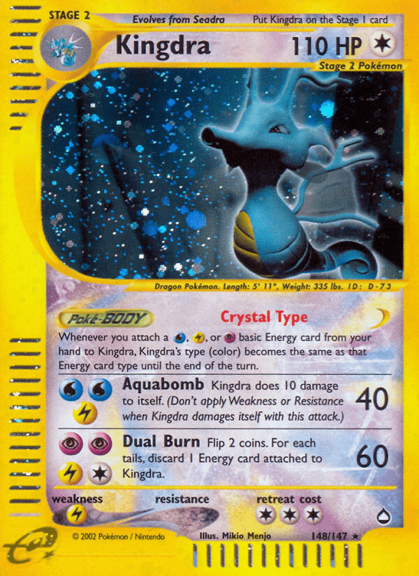 Kingdra (148/147) [Aquapolis] Pokemon Single Pokémon  | Multizone: Comics And Games