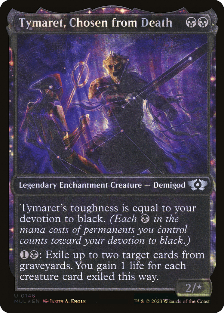 Tymaret, Chosen from Death (Halo Foil) [Multiverse Legends] MTG Single Magic: The Gathering  | Multizone: Comics And Games
