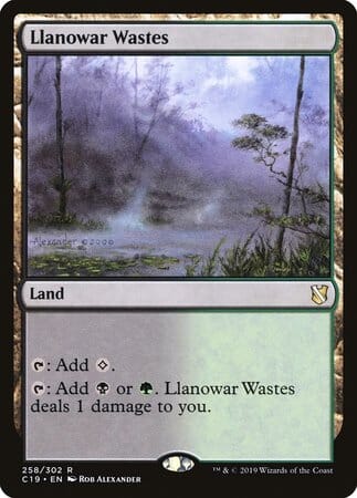 Llanowar Wastes [Commander 2019] MTG Single Magic: The Gathering  | Multizone: Comics And Games