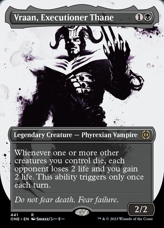 Vraan, Executioner Thane (Borderless Ichor Step-and-Compleat Foil) [Phyrexia: All Will Be One] MTG Single Magic: The Gathering  | Multizone: Comics And Games