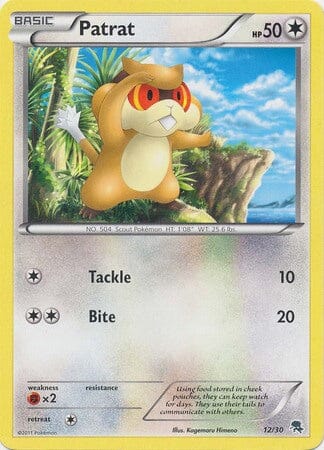 Patrat (12/30) [Black & White: Trainer Kit - Zoroark] Pokemon Single Pokémon  | Multizone: Comics And Games