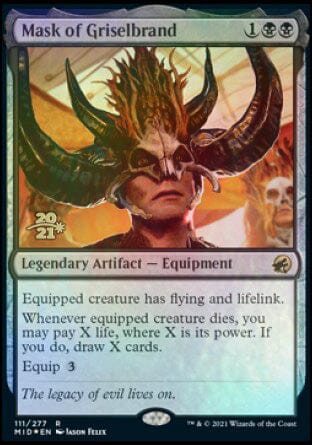 Mask of Griselbrand [Innistrad: Midnight Hunt Prerelease Promos] MTG Single Magic: The Gathering  | Multizone: Comics And Games