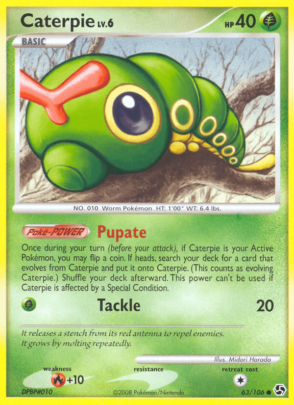 Caterpie (63/106) [Diamond & Pearl: Great Encounters] Pokemon Single Pokémon  | Multizone: Comics And Games