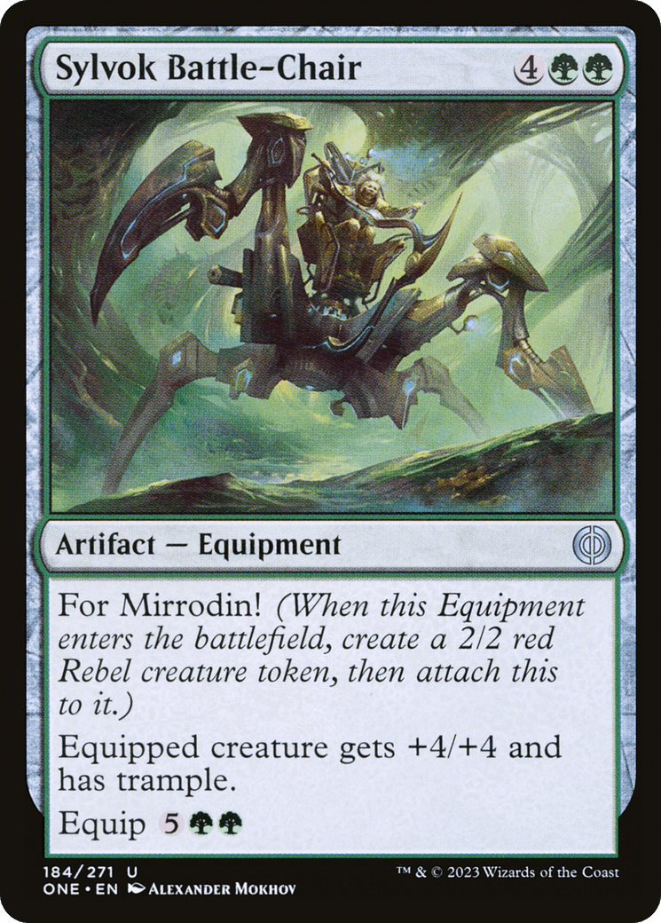 Sylvok Battle-Chair [Phyrexia: All Will Be One] MTG Single Magic: The Gathering  | Multizone: Comics And Games