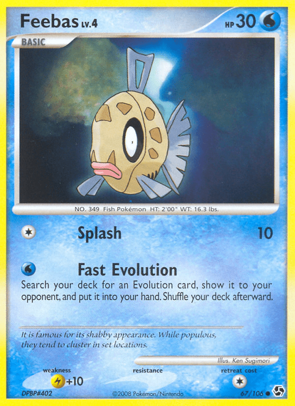 Feebas (67/106) [Diamond & Pearl: Great Encounters] Pokemon Single Pokémon  | Multizone: Comics And Games