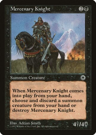 Mercenary Knight [Portal] MTG Single Magic: The Gathering  | Multizone: Comics And Games