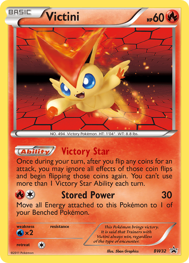Victini (BW32) [Black & White: Black Star Promos] Pokemon Single Pokémon  | Multizone: Comics And Games