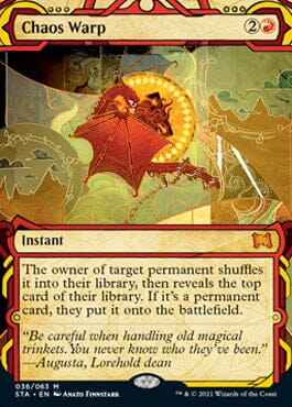 Chaos Warp (Etched Foil) [Strixhaven Mystical Archive] MTG Single Magic: The Gathering  | Multizone: Comics And Games