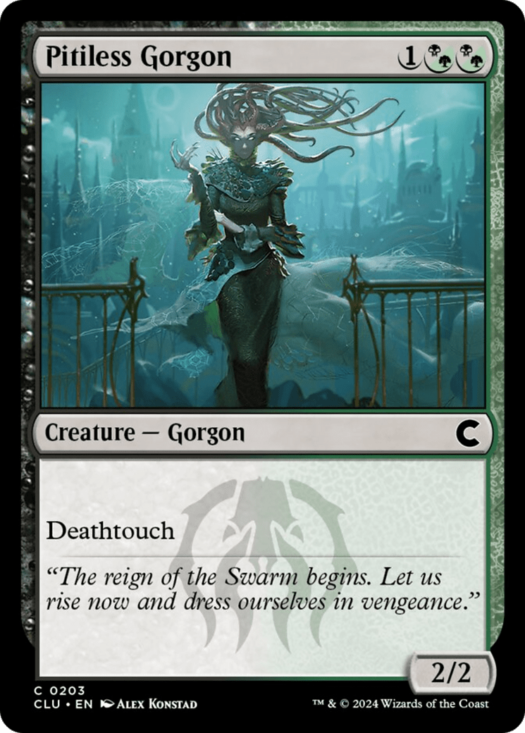 Pitiless Gorgon [Ravnica: Clue Edition] MTG Single Magic: The Gathering  | Multizone: Comics And Games