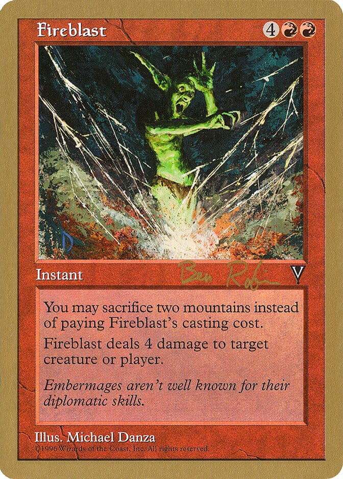 Fireblast (Ben Rubin) [World Championship Decks 1998] MTG Single Magic: The Gathering  | Multizone: Comics And Games