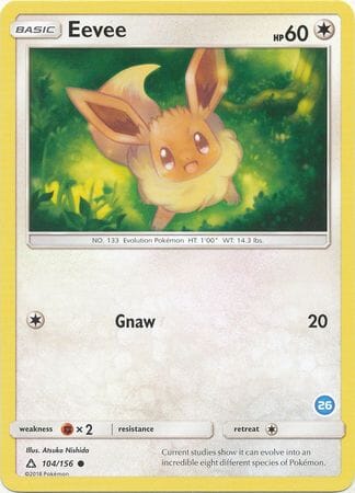 Eevee (104/156) (Deck Exclusive #26) [Sun & Moon: Trainer Kit - Alolan Ninetales] Pokemon Single Pokémon  | Multizone: Comics And Games