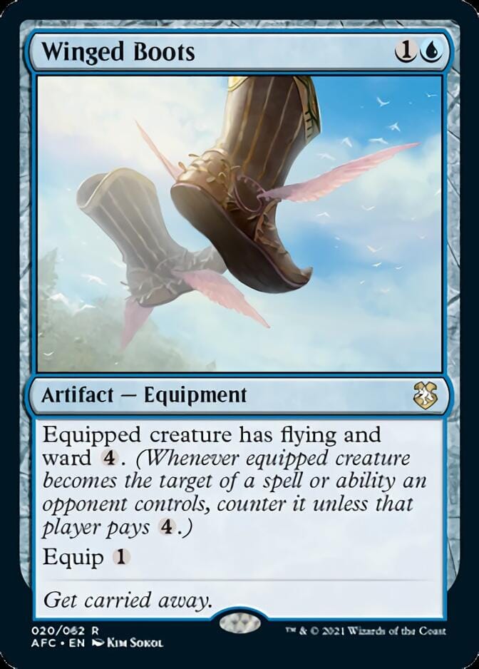 Winged Boots [Dungeons & Dragons: Adventures in the Forgotten Realms Commander] MTG Single Magic: The Gathering  | Multizone: Comics And Games