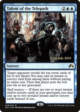 Talent of the Telepath [Magic Origins Promos] MTG Single Magic: The Gathering  | Multizone: Comics And Games