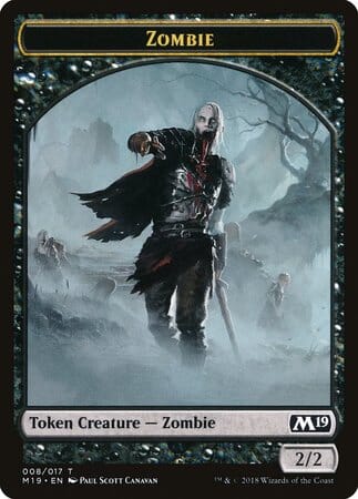Zombie Token [Core Set 2019 Tokens] MTG Single Magic: The Gathering  | Multizone: Comics And Games