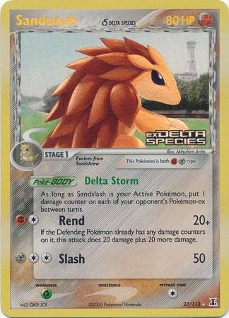 Sandslash (27/113) (Delta Species) (Stamped) [EX: Delta Species] Pokemon Single Pokémon  | Multizone: Comics And Games