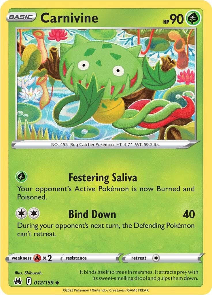 Carnivine (012/159) [Sword & Shield: Crown Zenith] Pokemon Single Pokémon  | Multizone: Comics And Games