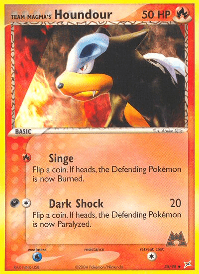 Team Magma's Houndour (35/95) [EX: Team Magma vs Team Aqua] Pokemon Single Pokémon  | Multizone: Comics And Games
