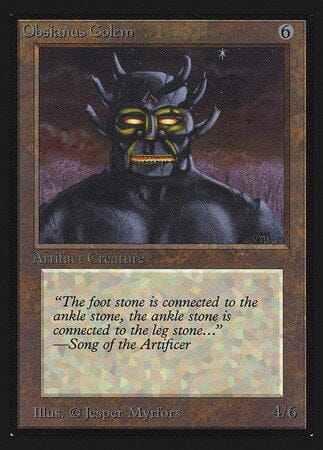 Obsianus Golem (IE) [Intl. Collectors’ Edition] MTG Single Magic: The Gathering  | Multizone: Comics And Games