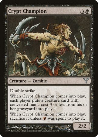 Crypt Champion [Dissension] MTG Single Magic: The Gathering  | Multizone: Comics And Games