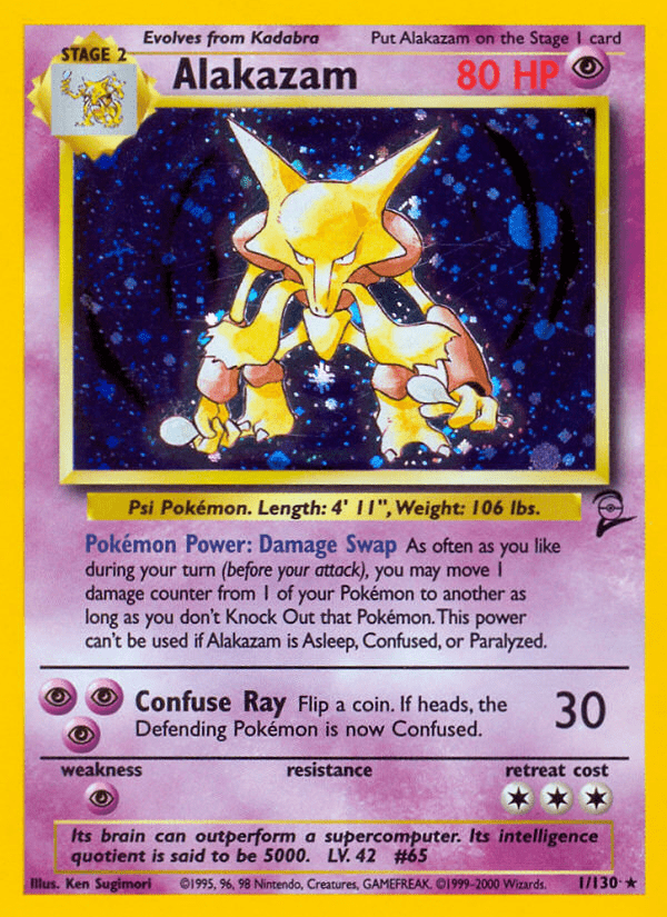 Alakazam (1/130) [Base Set 2] Pokemon Single Pokémon  | Multizone: Comics And Games