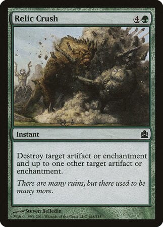 Relic Crush [Commander 2011] MTG Single Magic: The Gathering  | Multizone: Comics And Games
