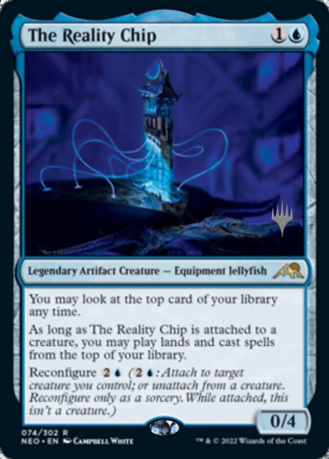 The Reality Chip (Promo Pack) [Kamigawa: Neon Dynasty Promos] MTG Single Magic: The Gathering  | Multizone: Comics And Games