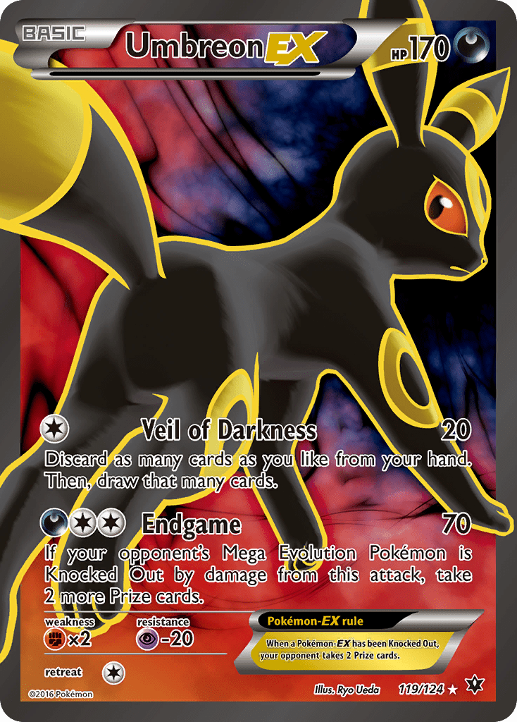 Umbreon EX (119/124) [XY: Fates Collide] Pokemon Single Pokémon  | Multizone: Comics And Games