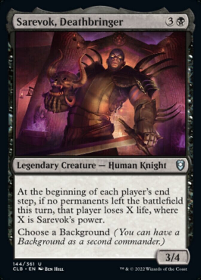 Sarevok, Deathbringer [Commander Legends: Battle for Baldur's Gate] MTG Single Magic: The Gathering  | Multizone: Comics And Games