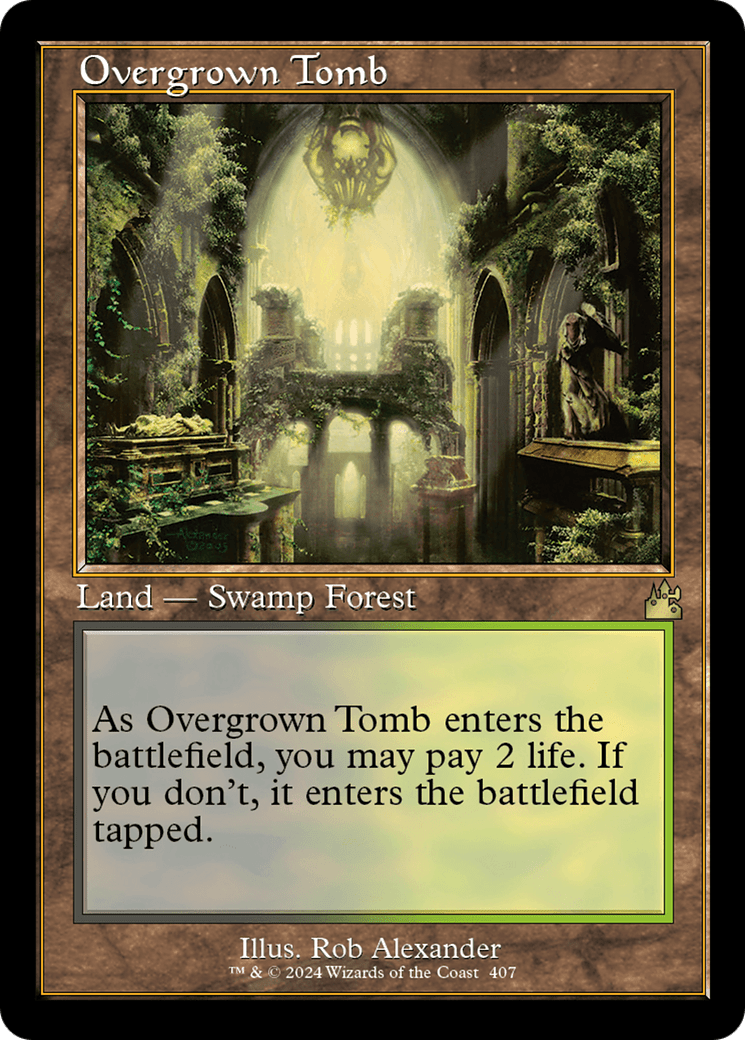 Overgrown Tomb (Retro) [Ravnica Remastered] MTG Single Magic: The Gathering  | Multizone: Comics And Games