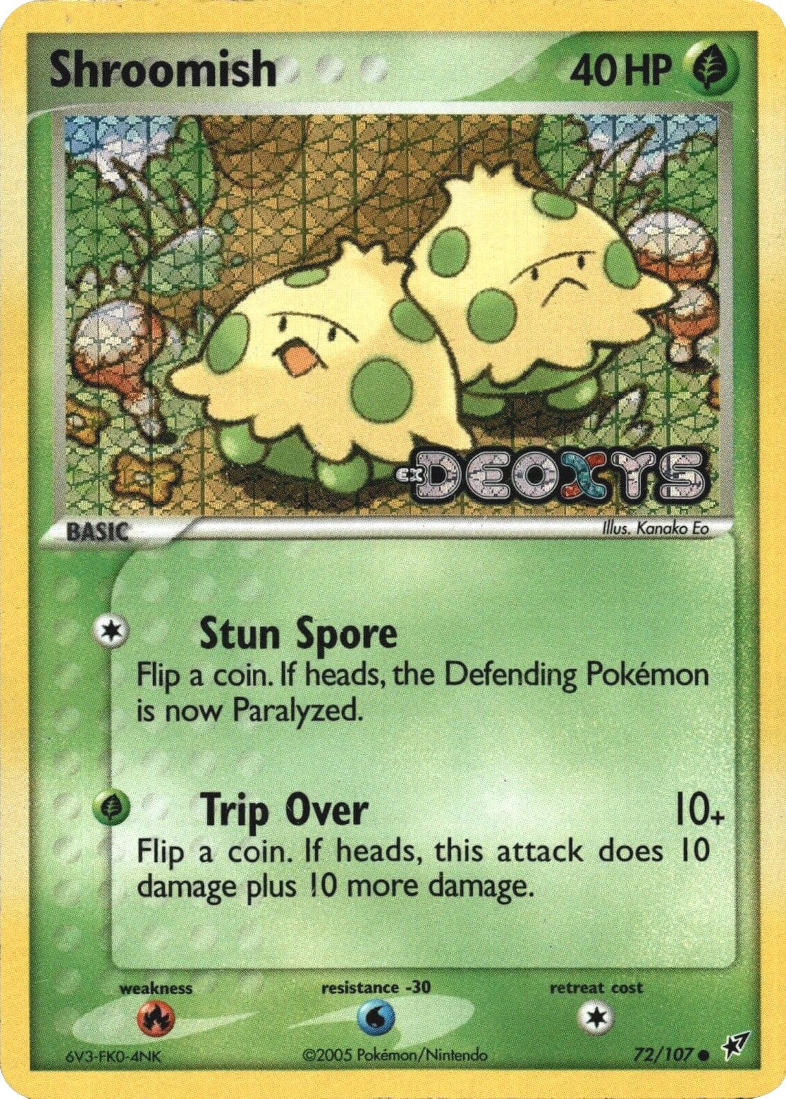 Shroomish (72/107) (Stamped) [EX: Deoxys] Pokemon Single Pokémon  | Multizone: Comics And Games