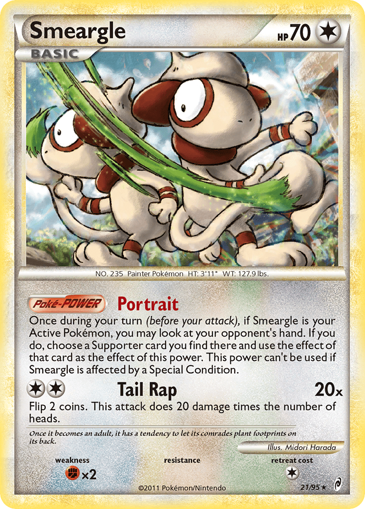 Smeargle (21/95) [HeartGold & SoulSilver: Call of Legends] Pokemon Single Pokémon  | Multizone: Comics And Games