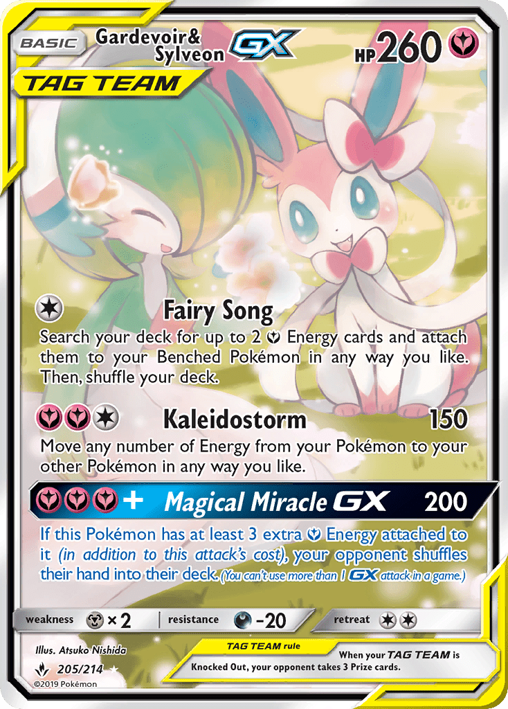 Gardevoir & Sylveon GX (205/214) [Sun & Moon: Unbroken Bonds] Pokemon Single Pokémon  | Multizone: Comics And Games