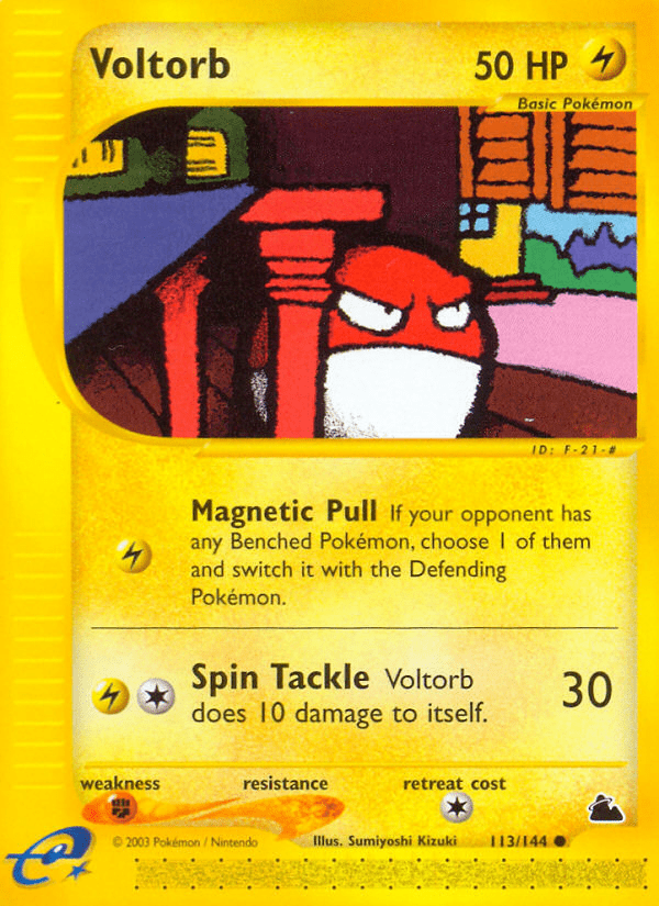 Voltorb (113/144) [Skyridge] Pokemon Single Pokémon  | Multizone: Comics And Games