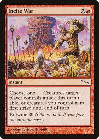 Incite War [Mirrodin] MTG Single Magic: The Gathering  | Multizone: Comics And Games