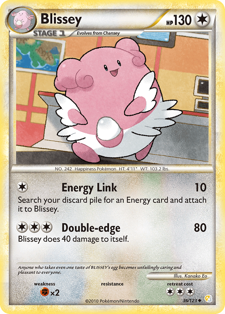 Blissey (36/123) [HeartGold & SoulSilver: Base Set] Pokemon Single Pokémon  | Multizone: Comics And Games
