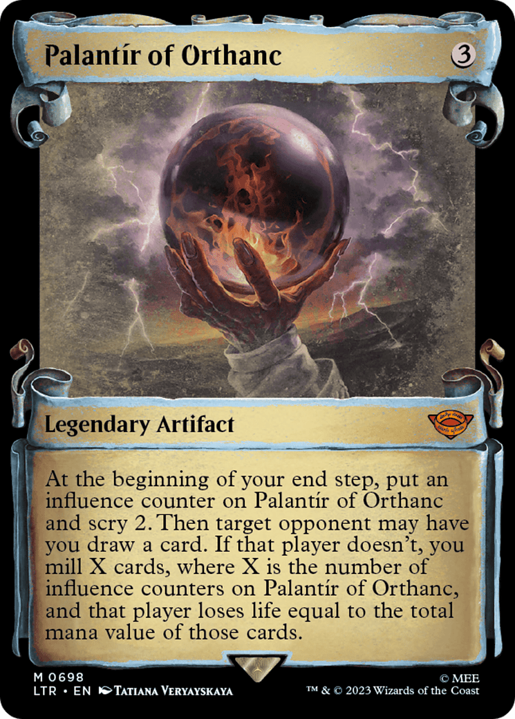 Palantir of Orthanc [The Lord of the Rings: Tales of Middle-Earth Showcase Scrolls] MTG Single Magic: The Gathering  | Multizone: Comics And Games