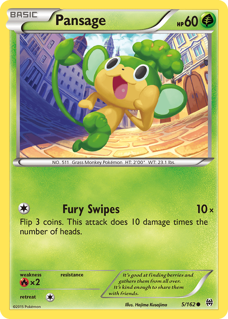 Pansage (5/162) [XY: BREAKthrough] Pokemon Single Pokémon  | Multizone: Comics And Games